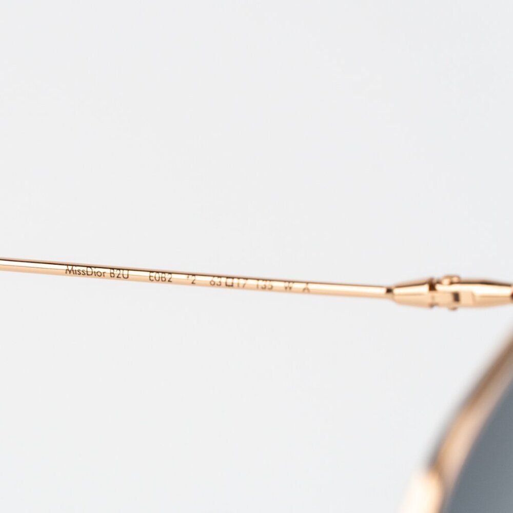 Dior Women Sunglasses Matte Rose Gold Gradient Blue Butterfly MISSDIOR B2U E0B2 - Picture 8 of 14